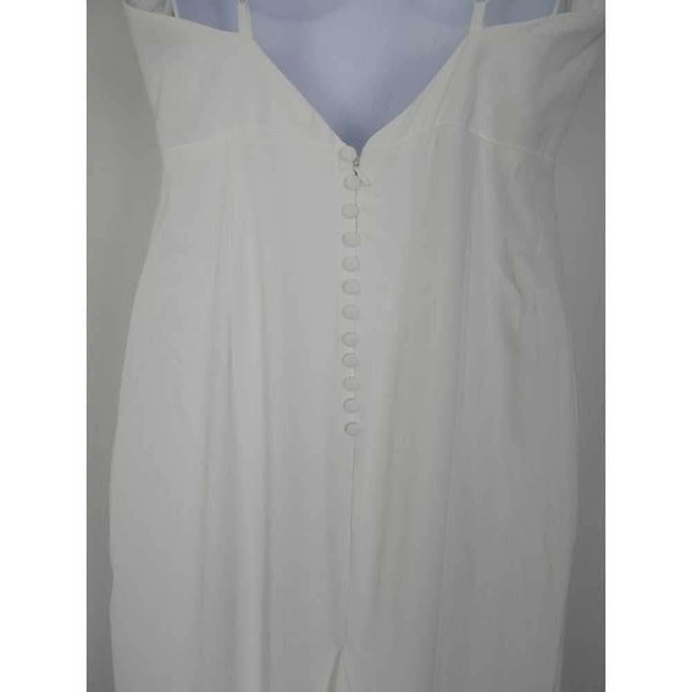 Lulu's White Button Back Sleveless Mermaid Maxi D… - image 7