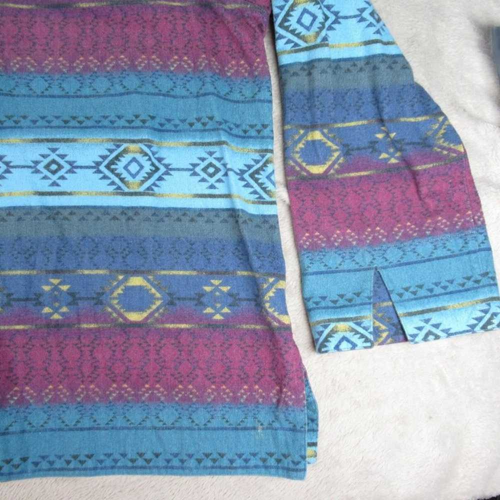 Vintage Cabelas Shirt Womens XL Blue Aztec Cotton… - image 5