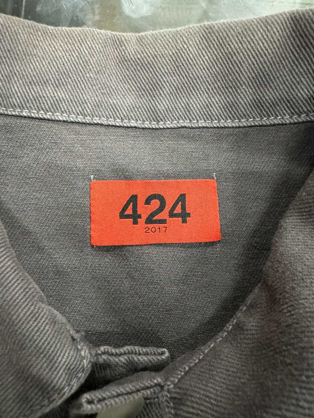 424 On Fairfax 424 Bandana Paisly Denim Jacket - image 2