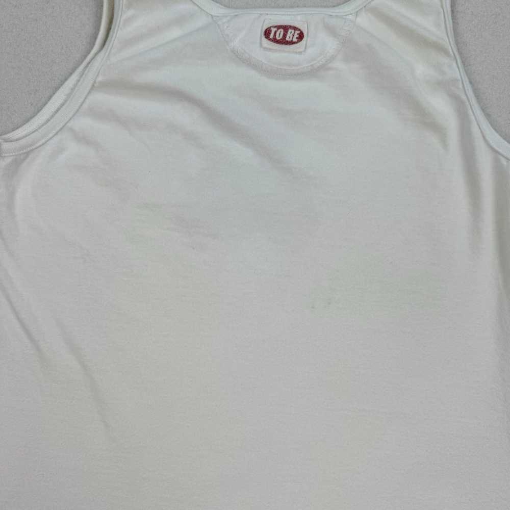 Vintage To Be Shirt Size Medium White Tank Top Sl… - image 10