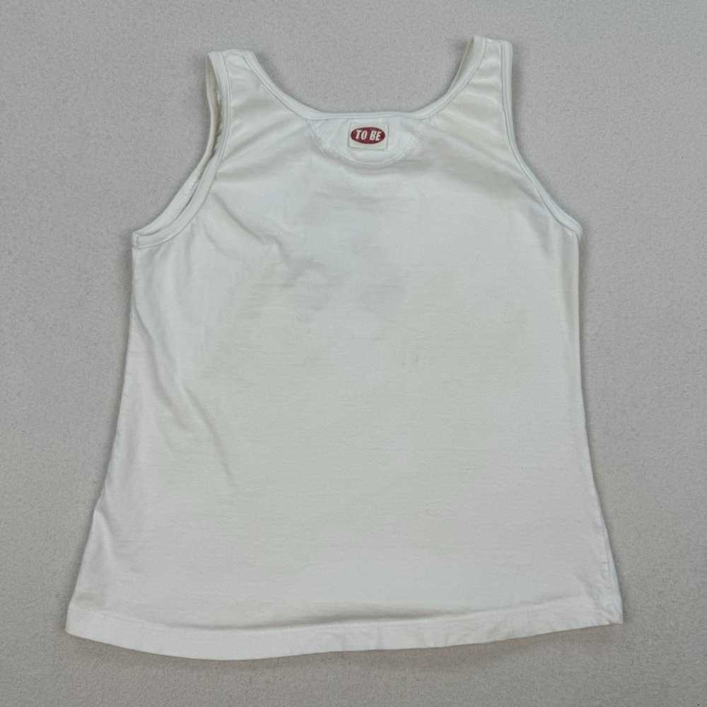 Vintage To Be Shirt Size Medium White Tank Top Sl… - image 8