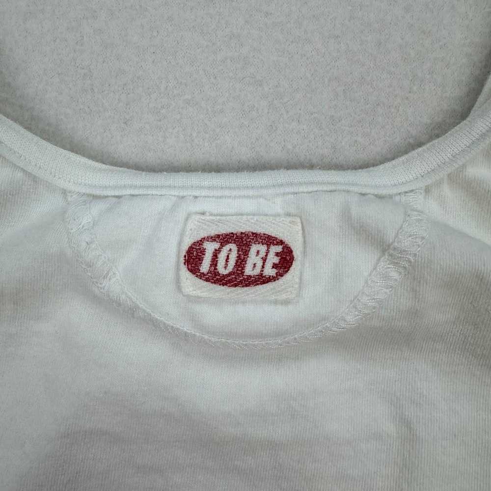 Vintage To Be Shirt Size Medium White Tank Top Sl… - image 9