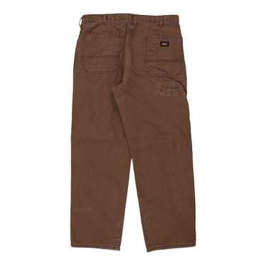 Dickies Carpenter Trousers - 37W 31L Brown Cotton