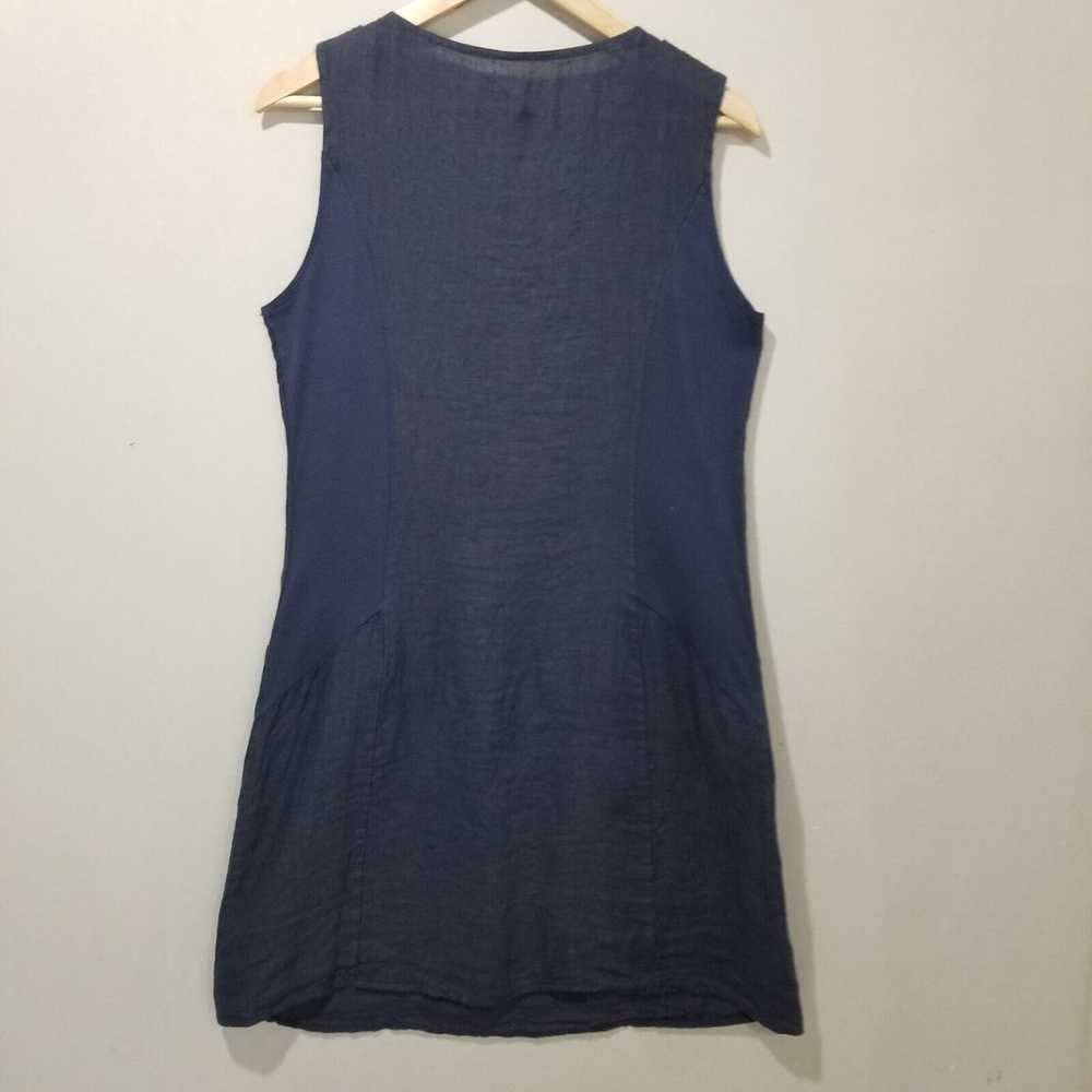 Lina Tomei Dress Size Medium 100% linen shift dre… - image 8