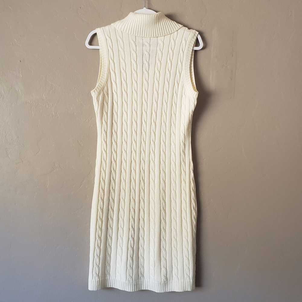 Calvin Klein Cable Knit Sleeveless Sweater Dress … - image 6