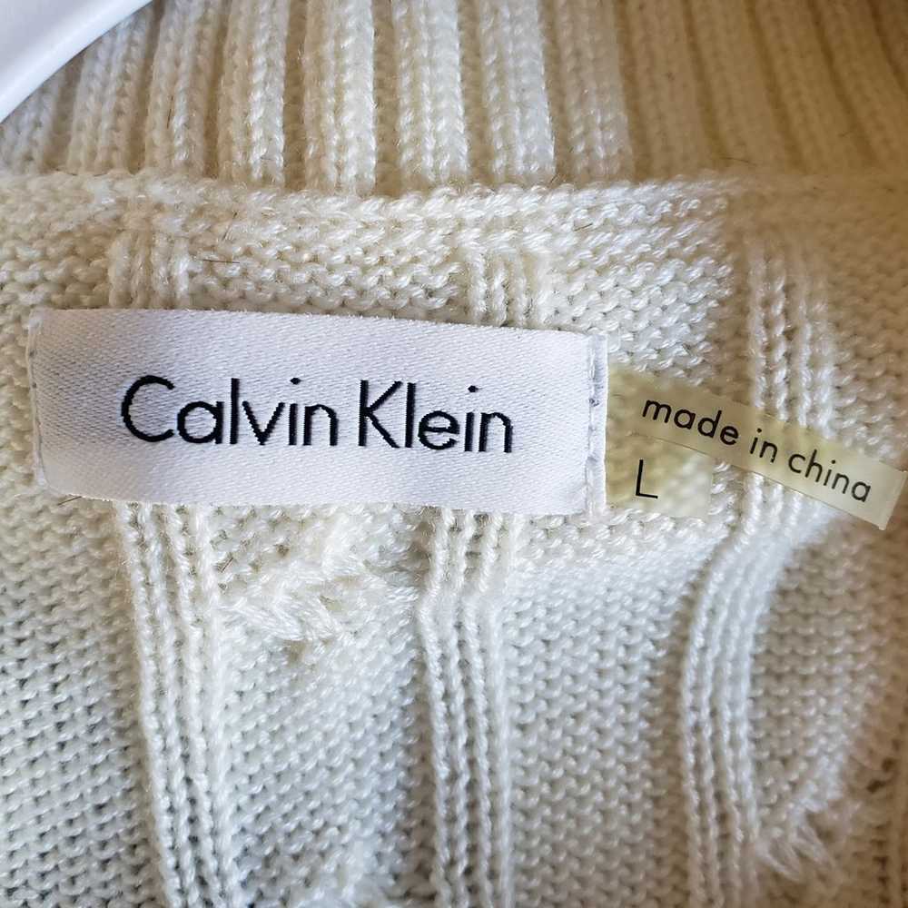 Calvin Klein Cable Knit Sleeveless Sweater Dress … - image 7