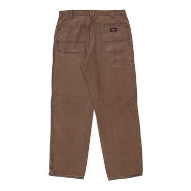 Dickies Carpenter Trousers - 34W 30L Brown Cotton