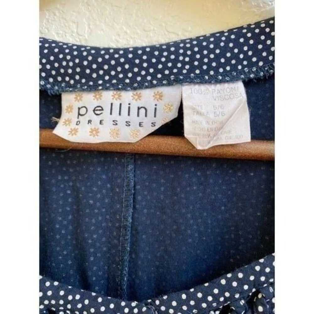 pellini blue polka dot wide leg jumpsuit - image 6