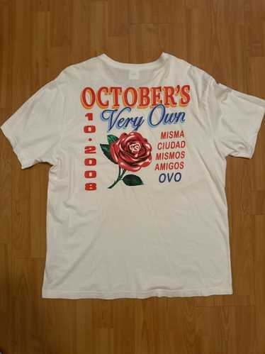 Octobers Very Own OVO Rose T Shirt Size Large