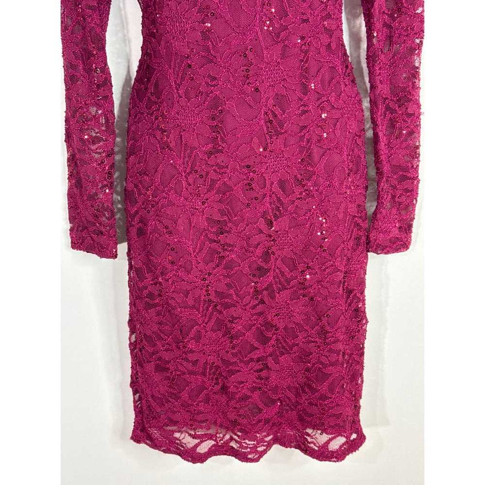 JUMP APPAREL By Wendye Caitin Laced Sequins Wine … - image 3