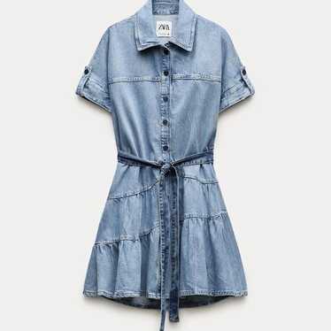 Zara denim mini dress