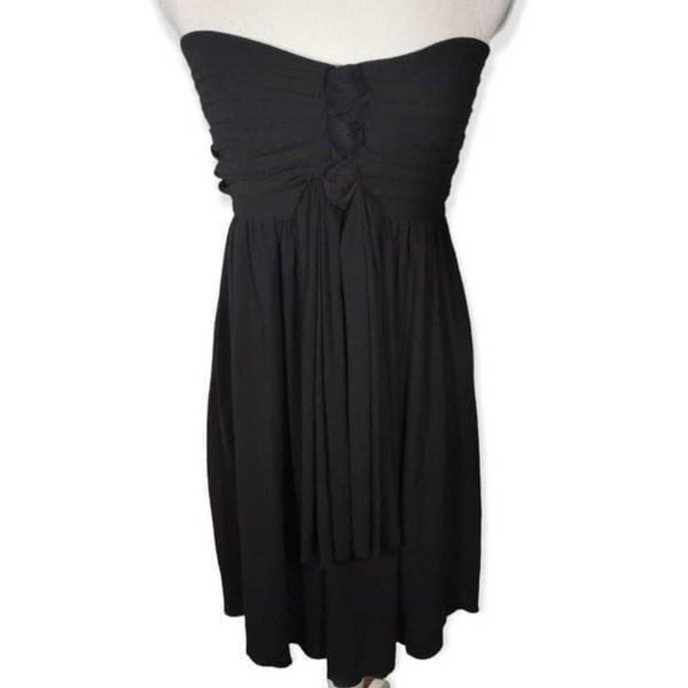 ZEN KNITS BLACK STRAPLESS DRESS SZ.L EUC - image 1