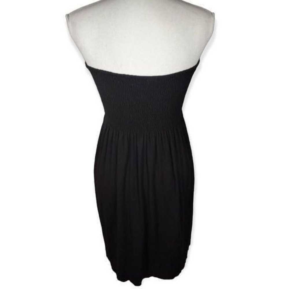 ZEN KNITS BLACK STRAPLESS DRESS SZ.L EUC - image 5