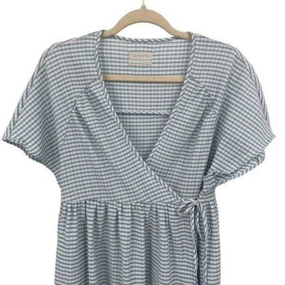 Urban Outfitters Alice Mini Wrap Dress Blue/White… - image 6