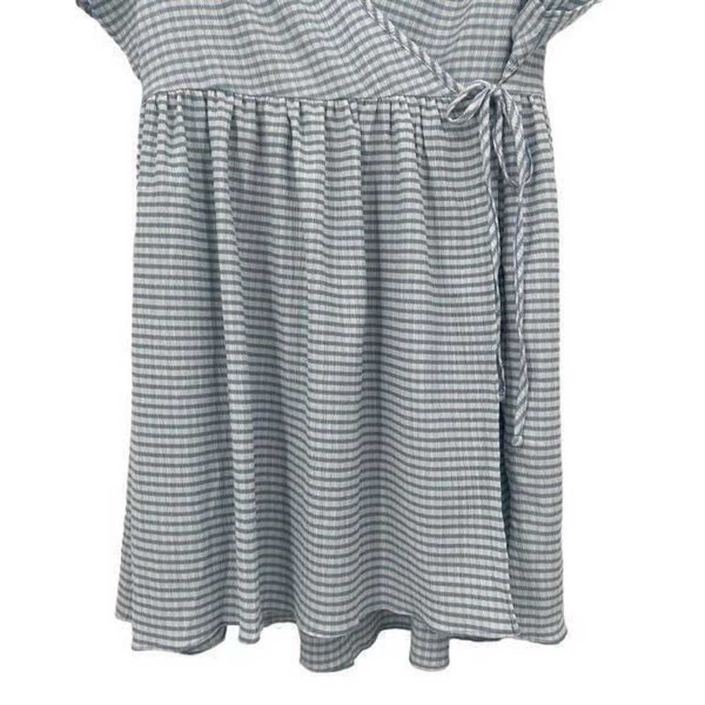 Urban Outfitters Alice Mini Wrap Dress Blue/White… - image 7