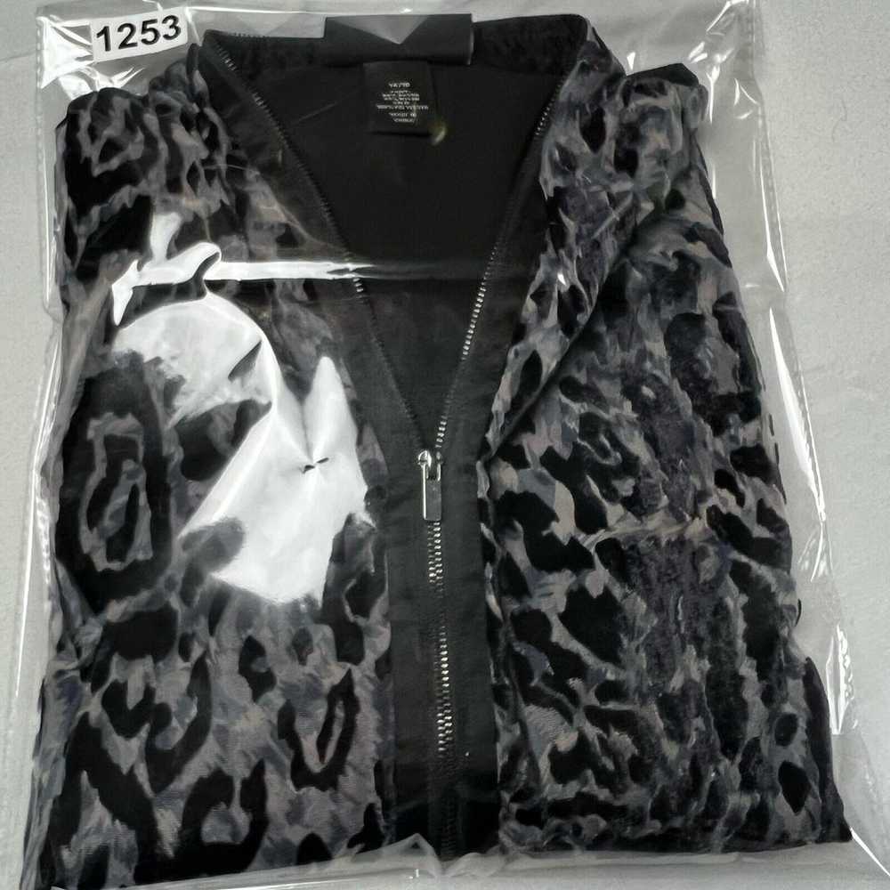 Lane Bryant Size 14/16 Black Animal Print Jacket … - image 11