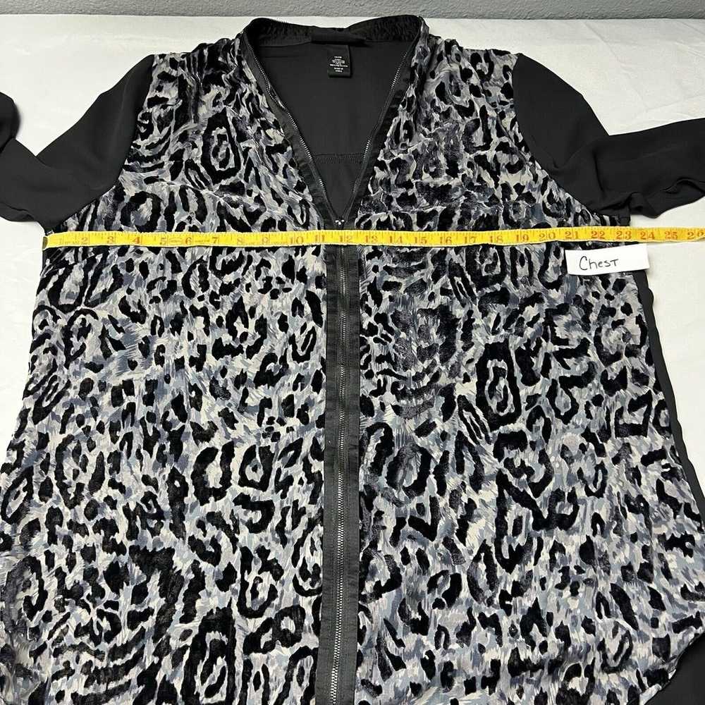 Lane Bryant Size 14/16 Black Animal Print Jacket … - image 7