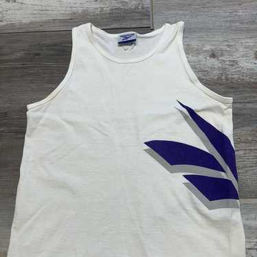 Vintage Reebok White Womens M Side Brand Logo Lig… - image 1