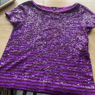 J CREW vintage sequin tee