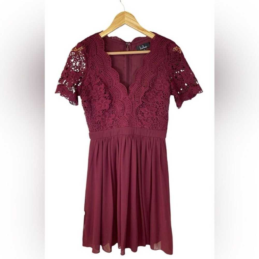 Lulus Women's Angel in Disguise Lace Skater Dress… - image 1