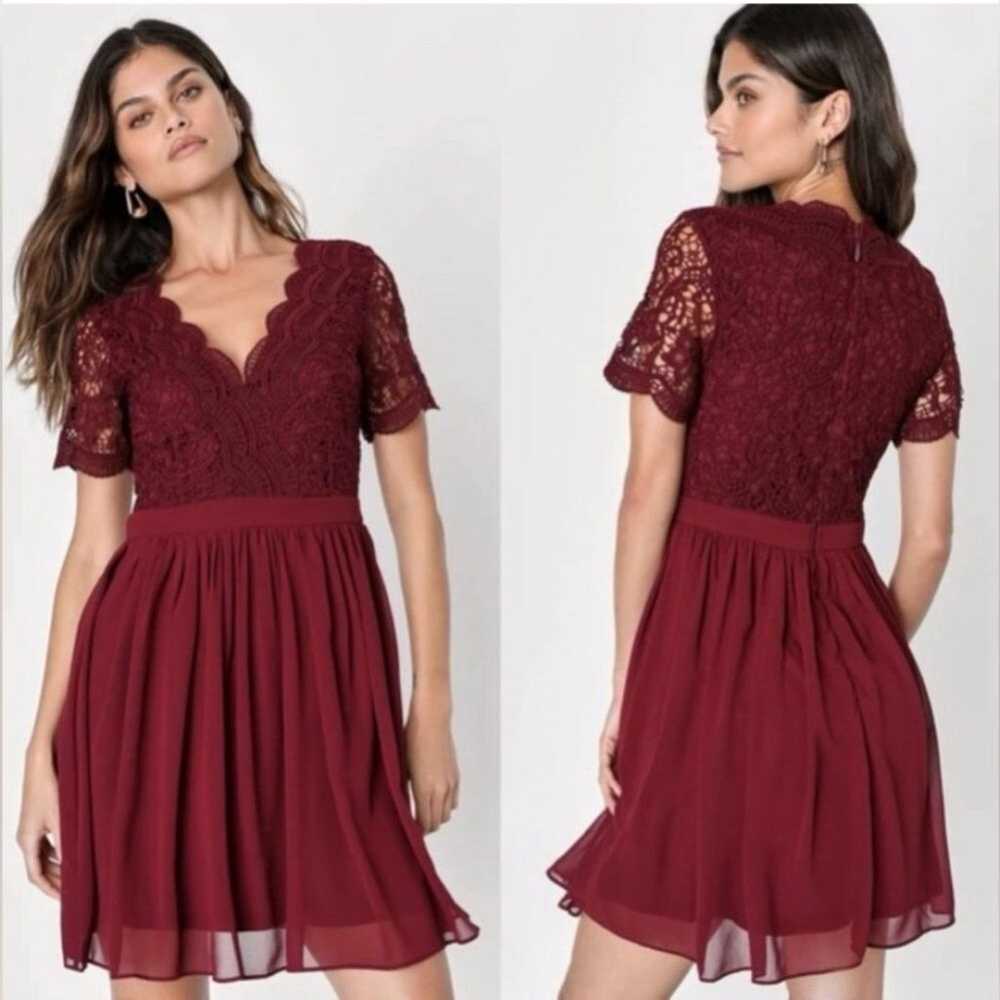 Lulus Women's Angel in Disguise Lace Skater Dress… - image 3