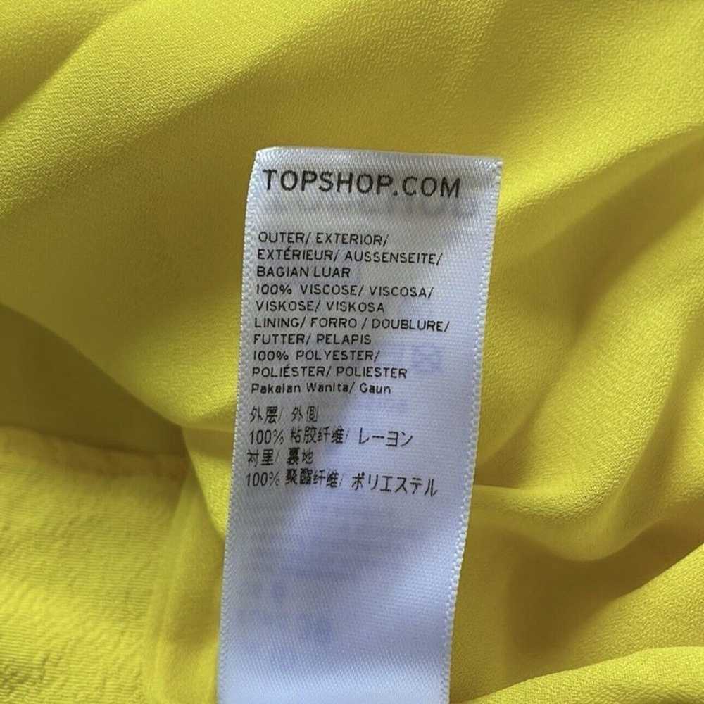 Topshop Bright Yellow Viscose High Apex Mini Sund… - image 7