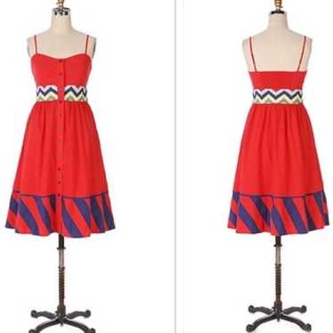 Anthropologie Lithe Carnival French Girl Chevron … - image 1