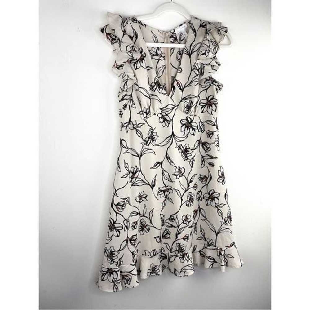 Leith Flutter Sleeve Floral Mini Dress, Size S - image 4