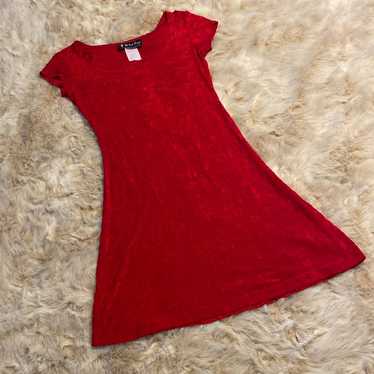 All That Jazz vintage puffy heart dress red Valen… - image 1