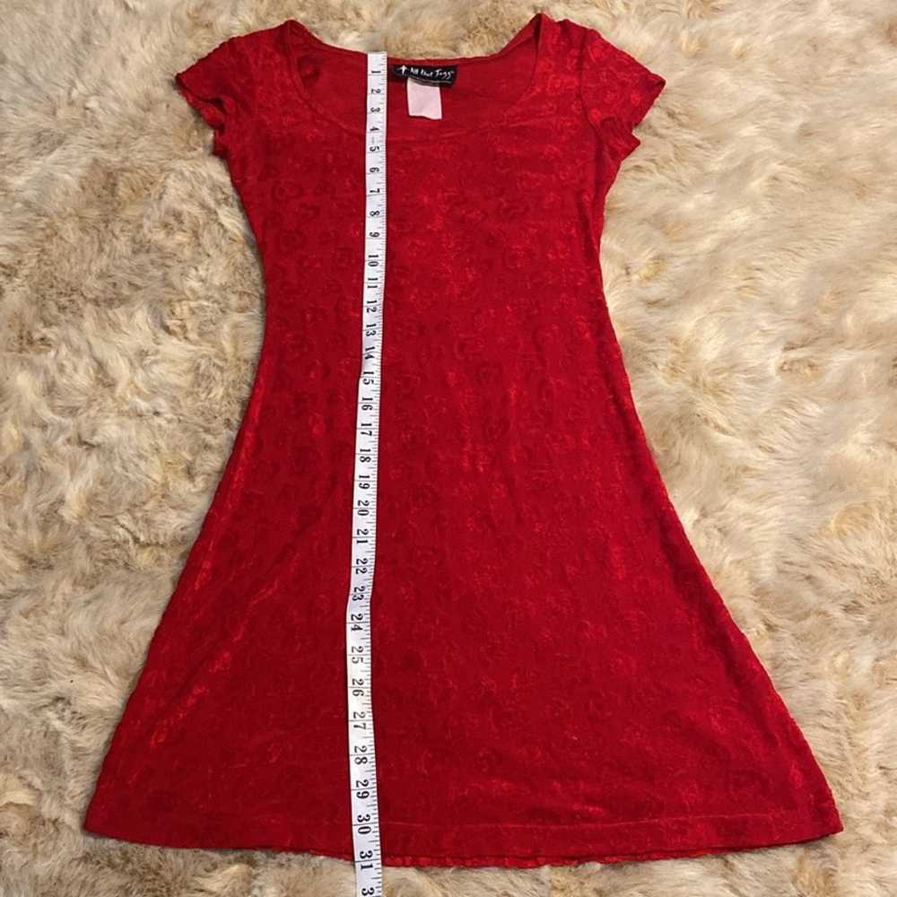 All That Jazz vintage puffy heart dress red Valen… - image 5