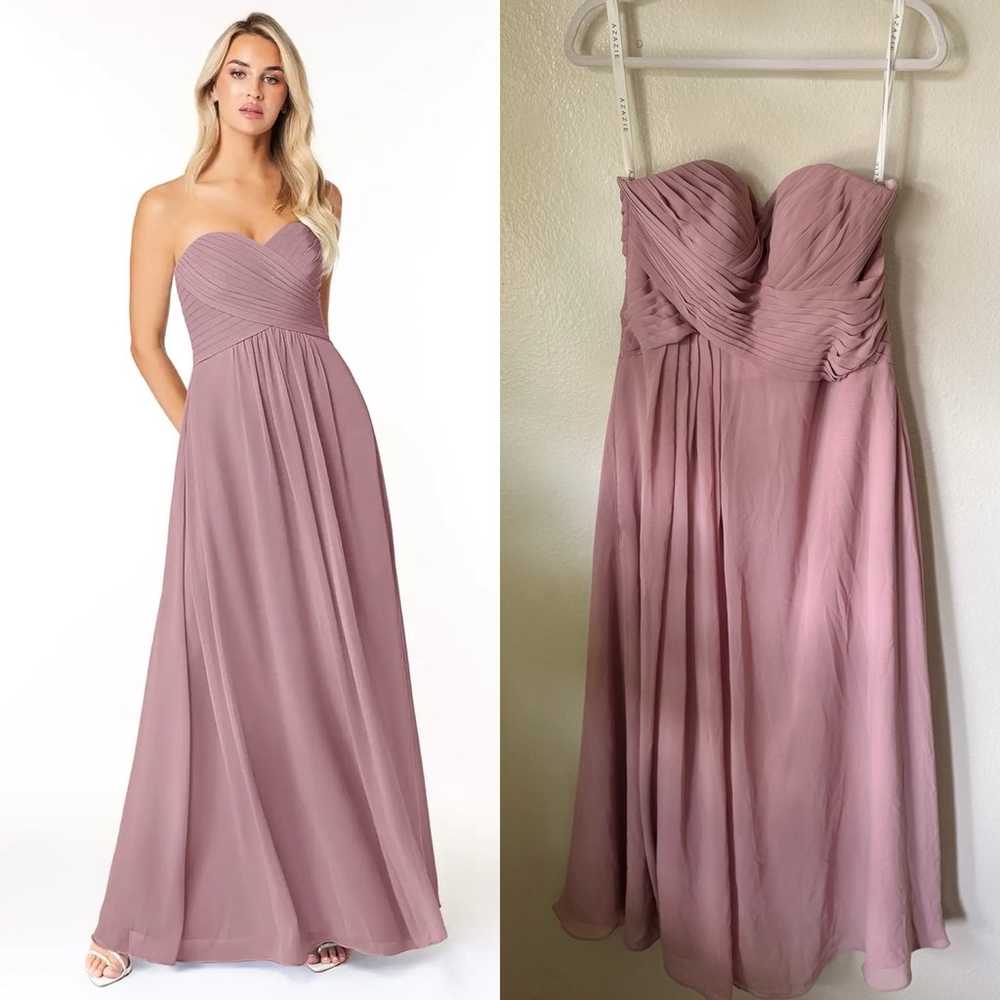 Azazie | Yazmin Strapless Bridesmaid Dress - image 1