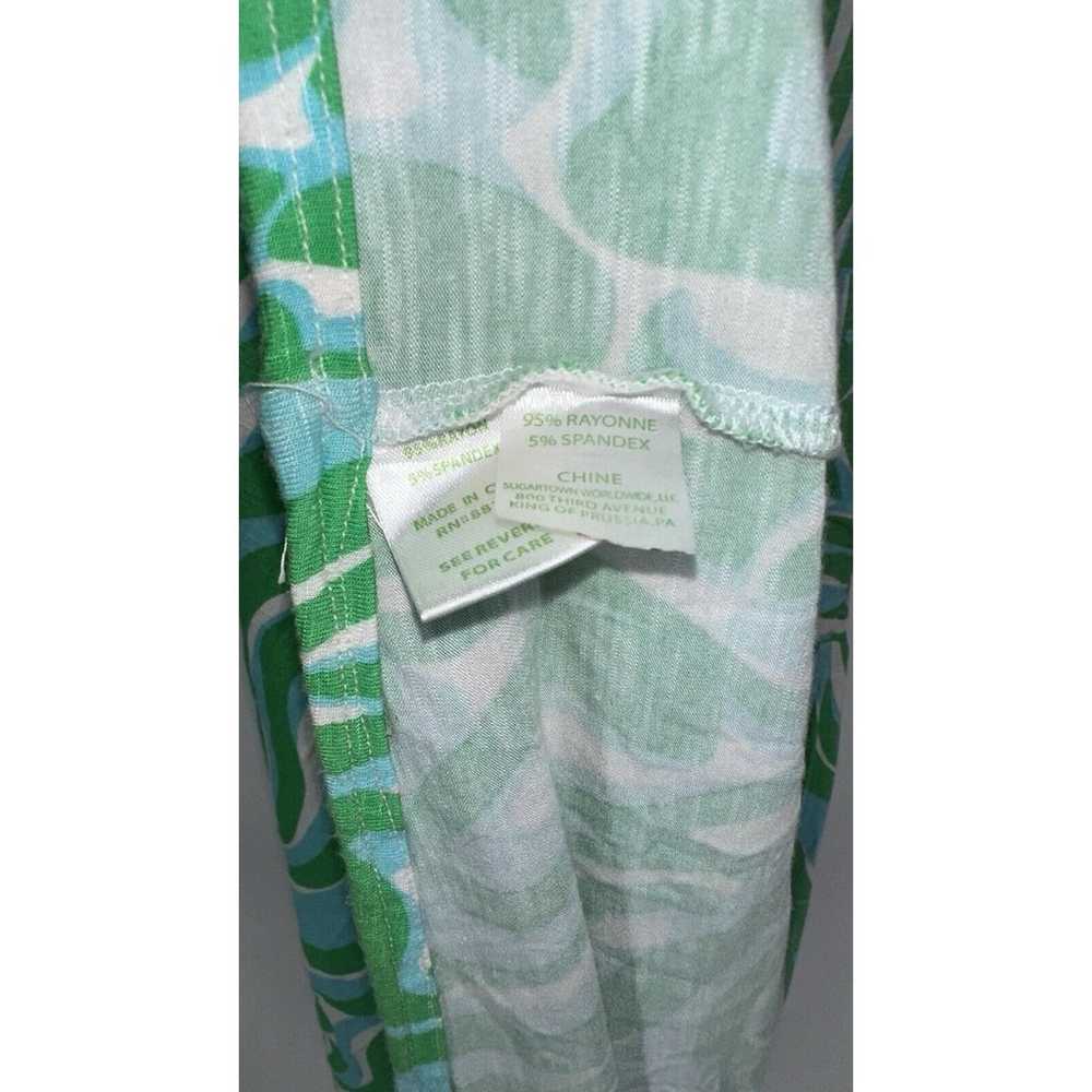 Lilly Pulitzer Green White Blue Beachy Stretch Kn… - image 6