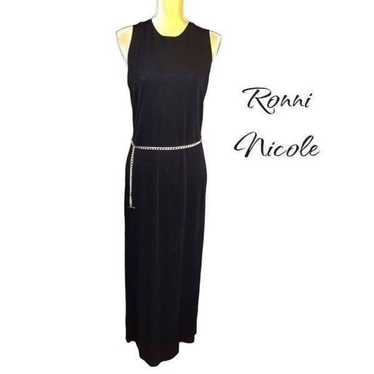 Ronni Nicole vintage black ribbed maxi dress! - image 1