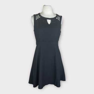 Love Riche | NWT Black Cutout Caged Skater Dress |