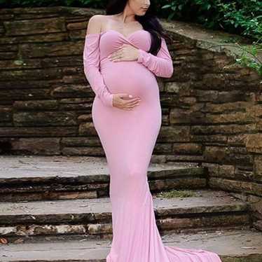 Off shoulder maternity/baby shower dress - image 1