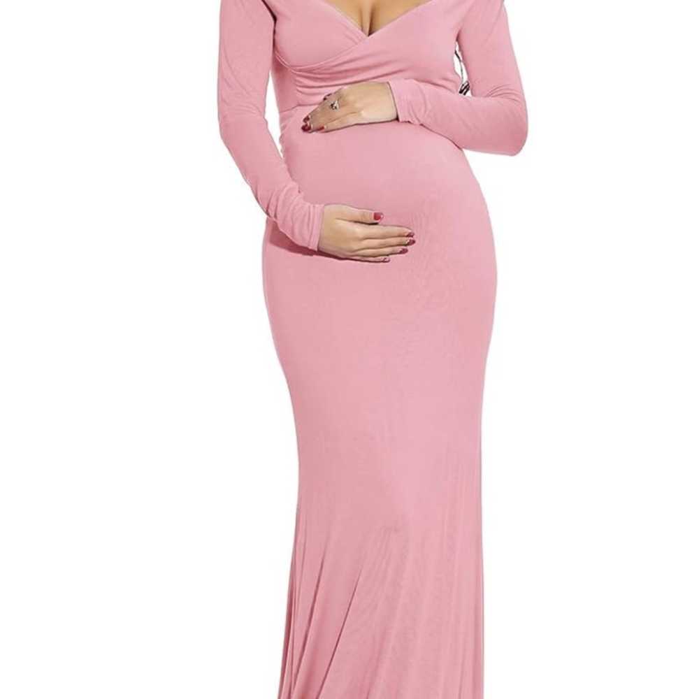 Off shoulder maternity/baby shower dress - image 2