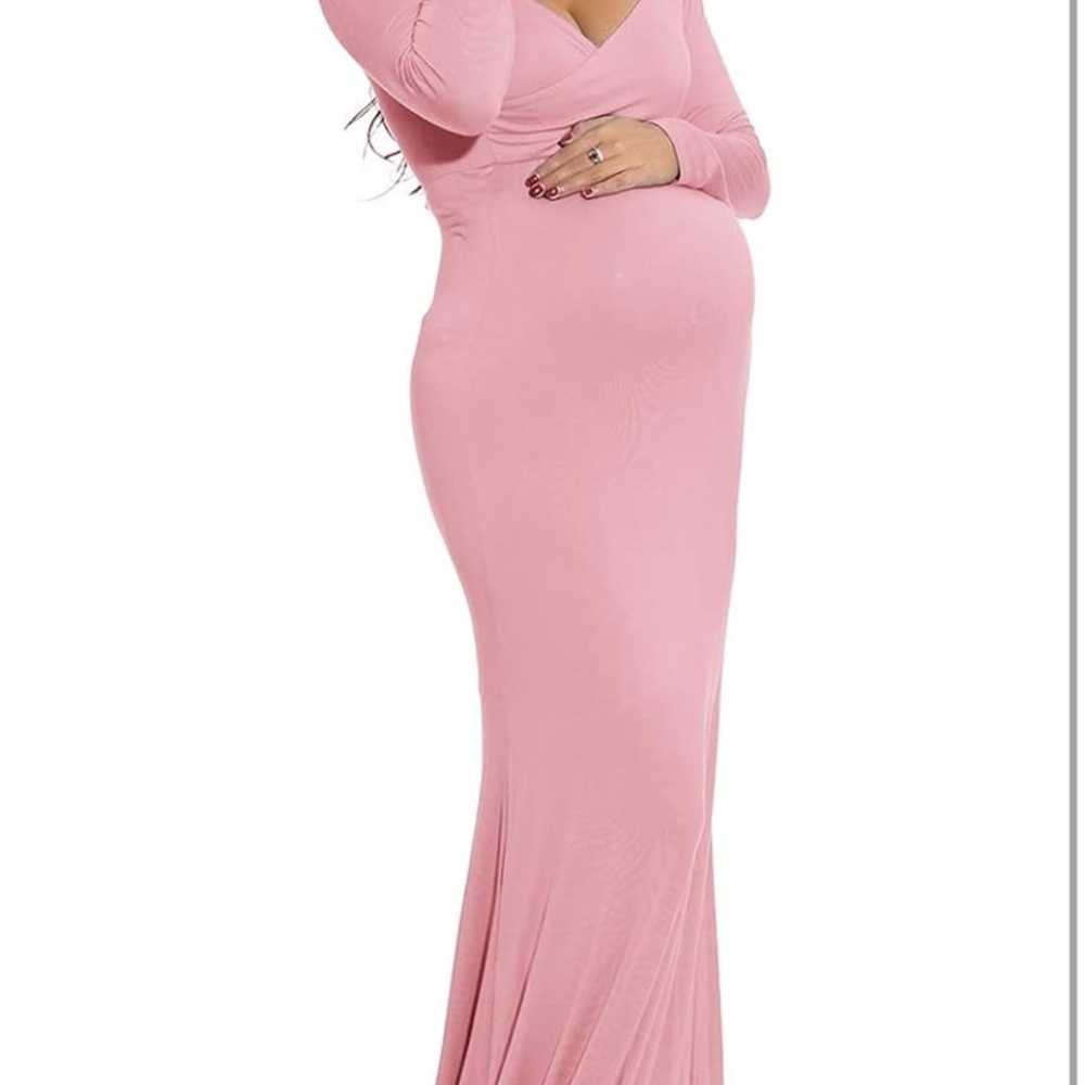 Off shoulder maternity/baby shower dress - image 3