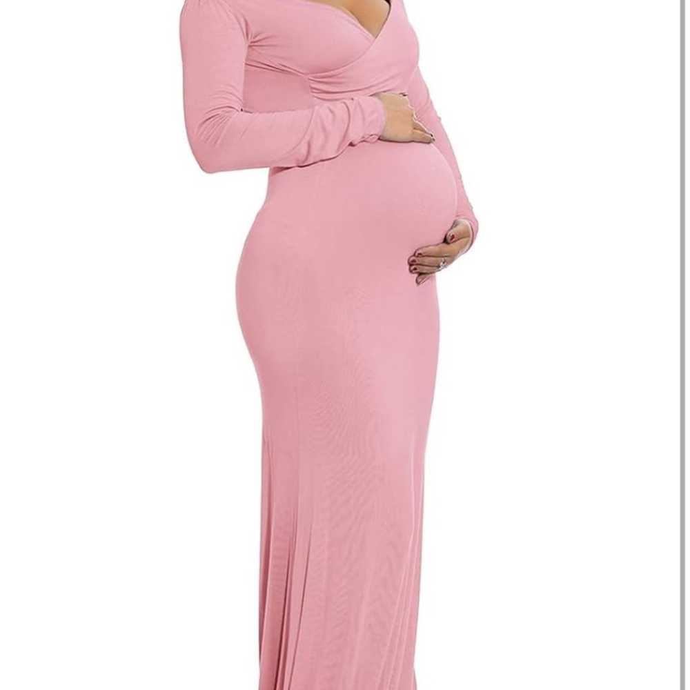 Off shoulder maternity/baby shower dress - image 5