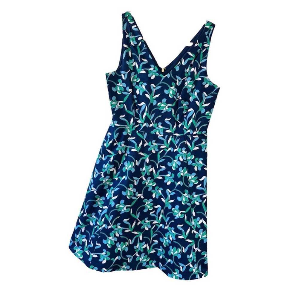 Draper James Blue Green Floral Knot Love Fit and … - image 1