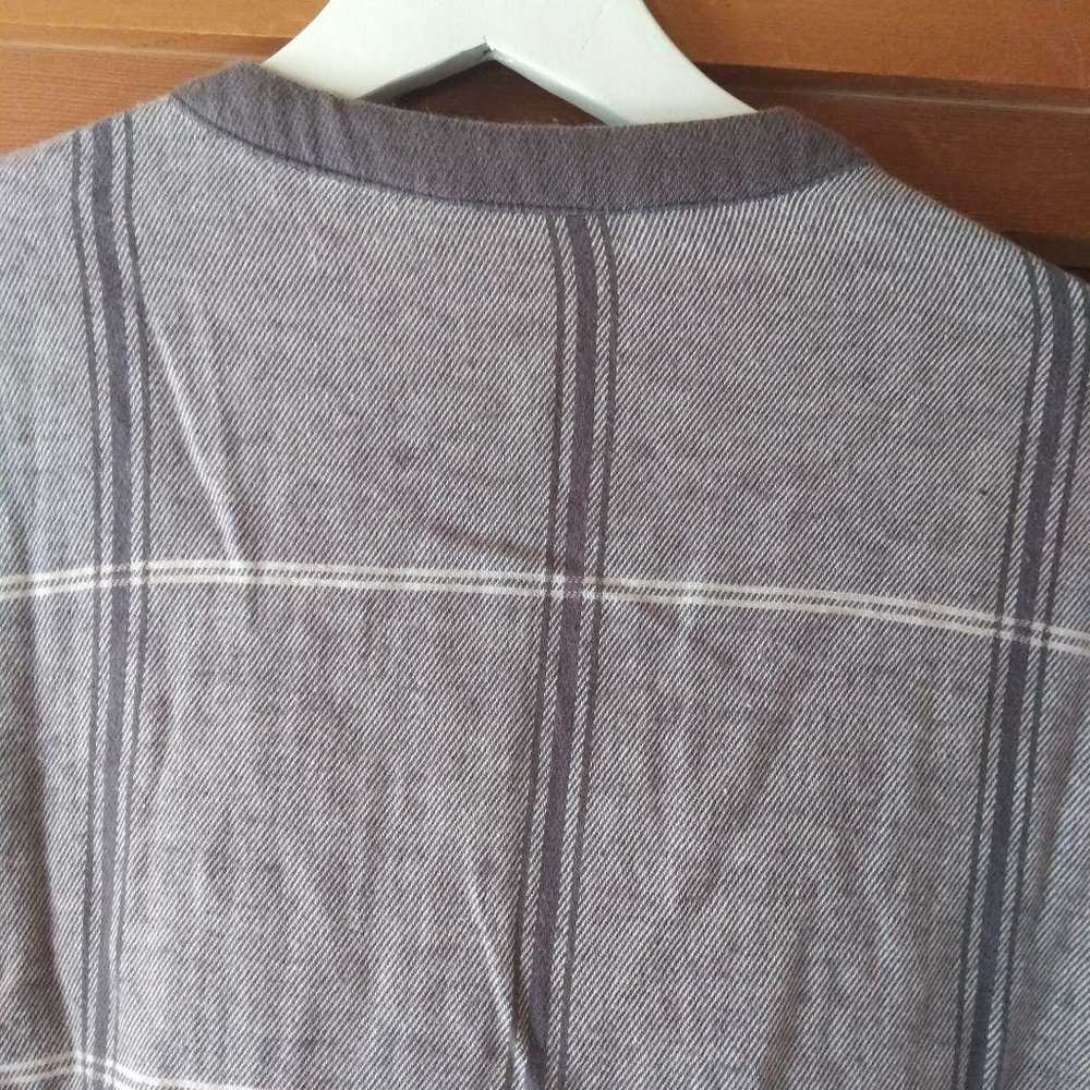 LILASIC Gray Checked Long Sleeve Dress (Size M) - image 6