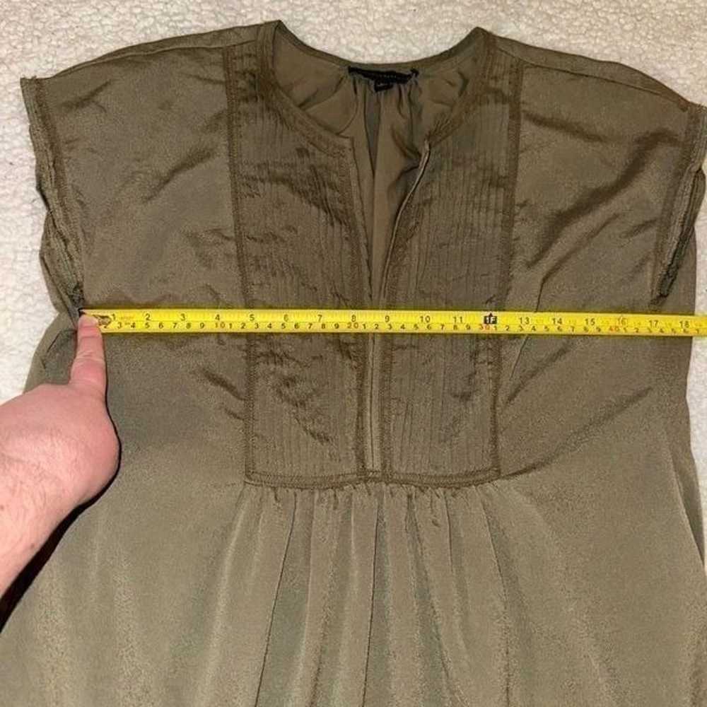 Banana Republic Womens V Neck Pleated Olive Green… - image 6