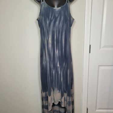 Athleta Seabreeze High Low Boho Tie Dye Maxi Dres… - image 1