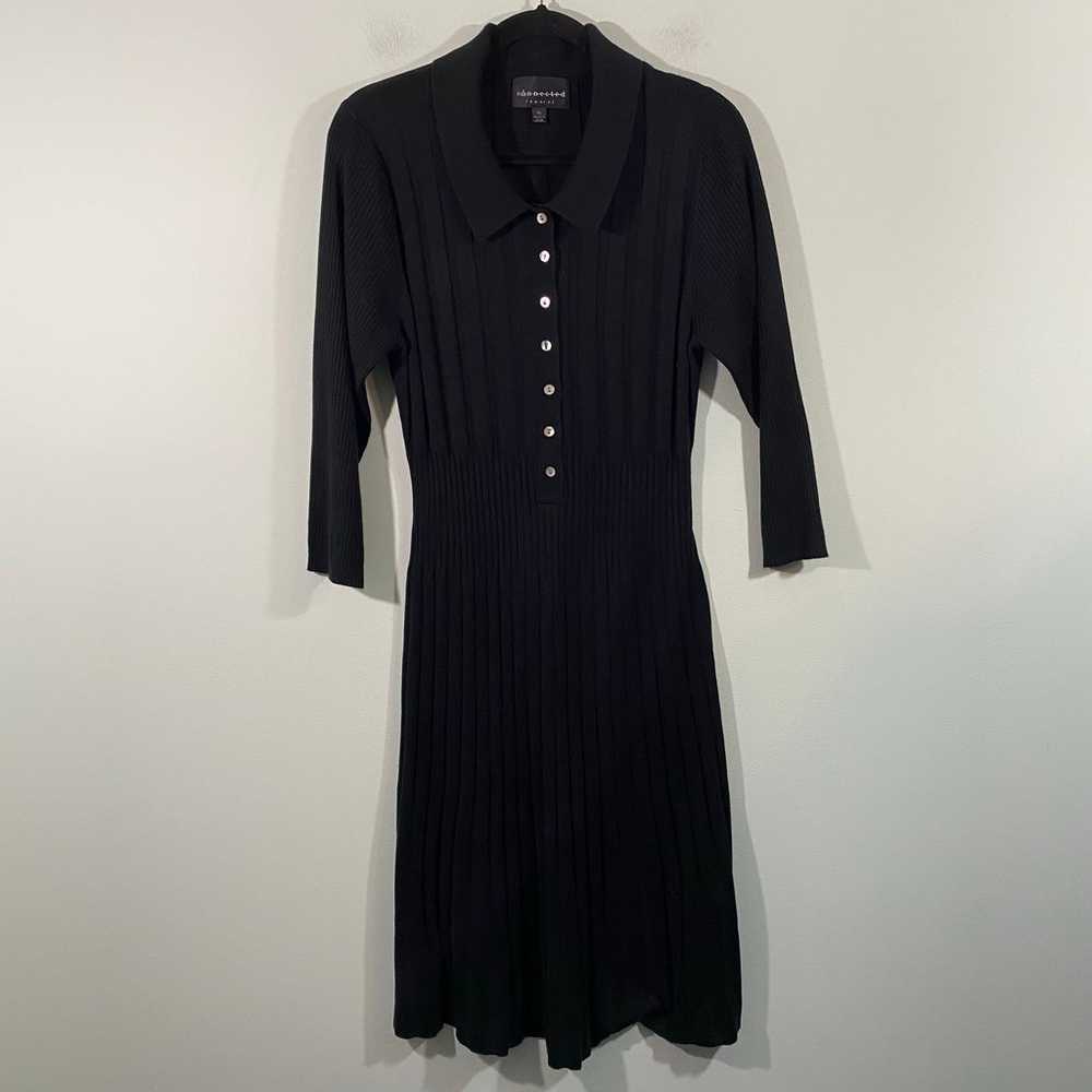 Vintage Connected Apparel Women's Black Ribbed Co… - image 1