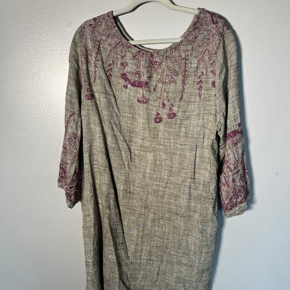 Uncle Frank Linen Blend Gorgeous Dress- XL - image 1