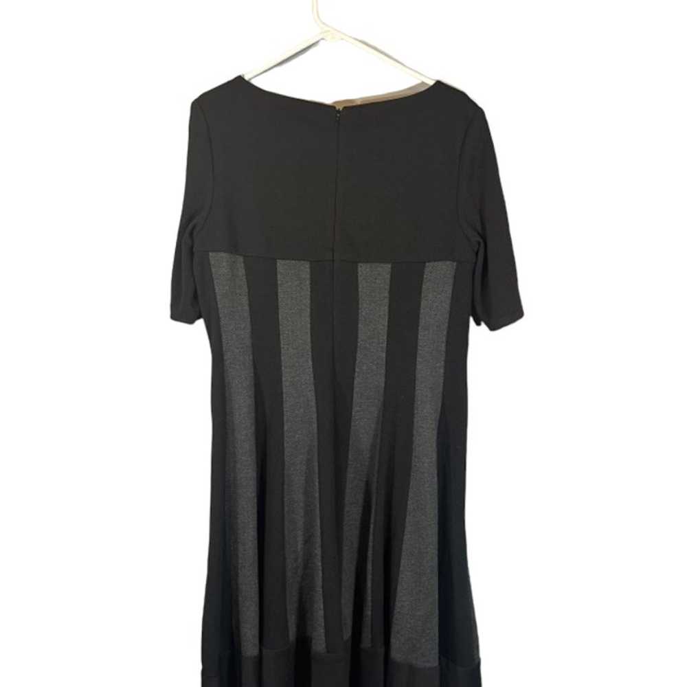 Jessica Howard Black & Gray Striped Short Sleeve … - image 2