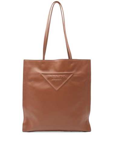 Prada Pre-Owned 2010s triangle-logo tote bag - Br… - image 1