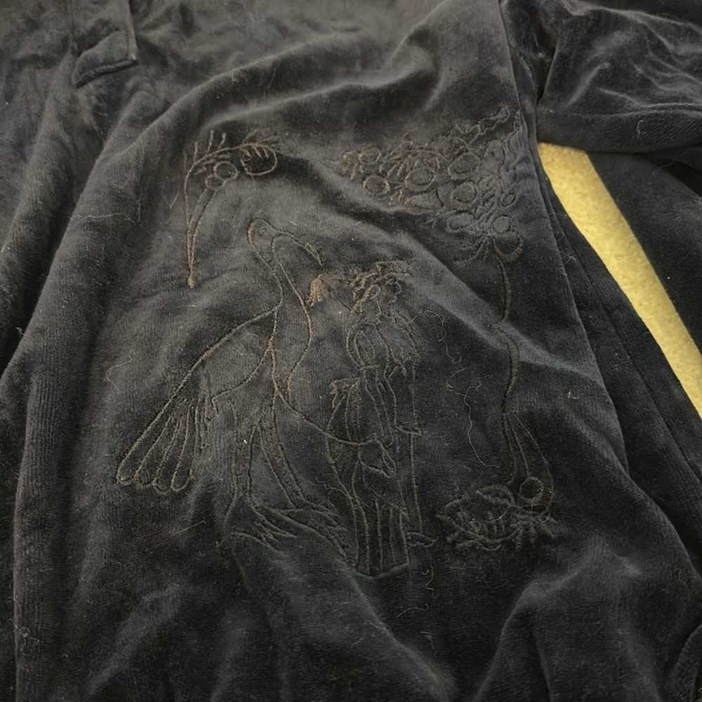 Vintage Pierre Lamonte Velour Collared Henley - image 5