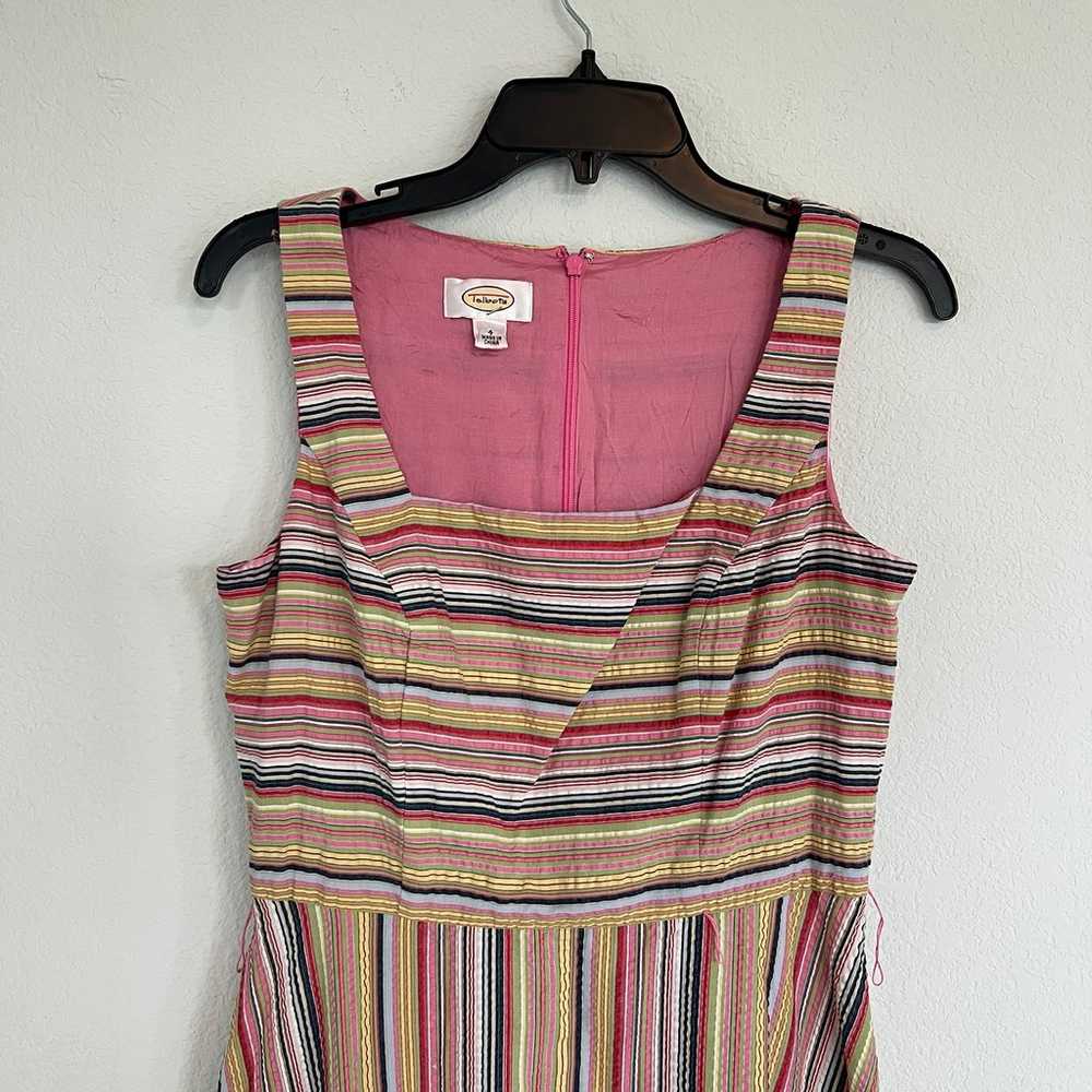 Talbots Vintage Striped Maxi Dress Size 4 - image 2