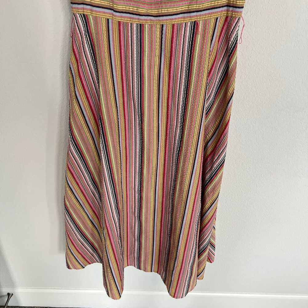 Talbots Vintage Striped Maxi Dress Size 4 - image 3