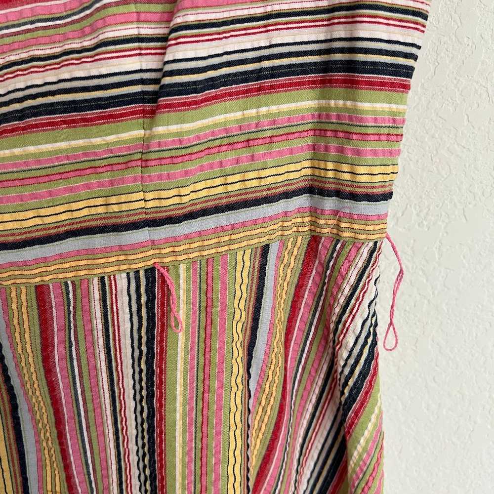 Talbots Vintage Striped Maxi Dress Size 4 - image 4